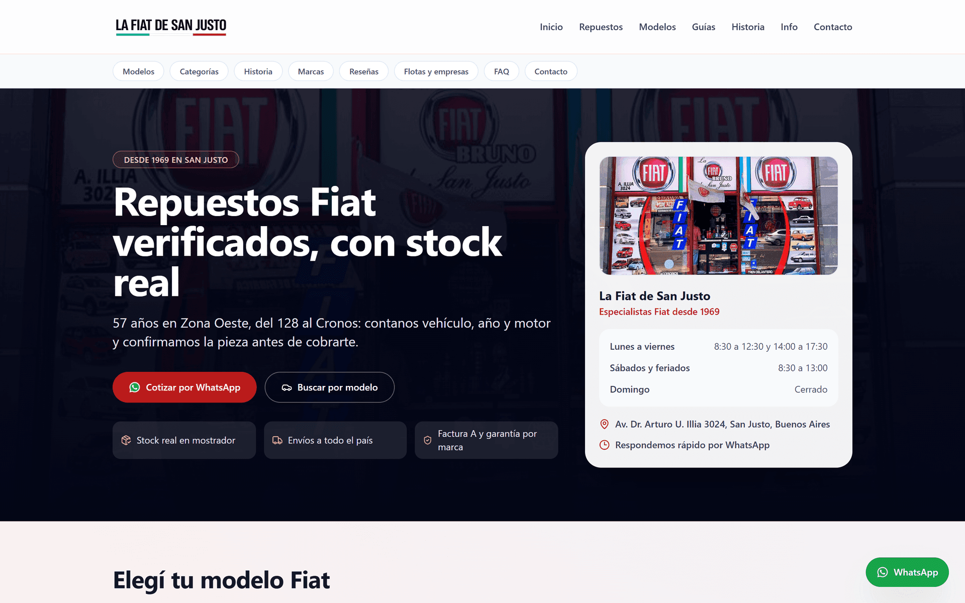 Captura de La Fiat de San Justo — Web